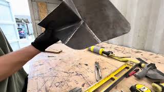 Lead chimney apron fabrication from start to finish