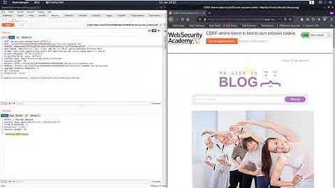 CSRF where token is tied to non-session cookie (Video solution, Audio)