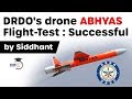 DRDO successfully tests ABHYAS - Specifications of ABHYAS Drone explained #UPSC #IAS