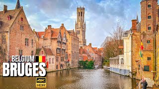 Bruges, Belgium 🇧🇪 Walking Tour in a Fairytale Medieval City【4K HDR】