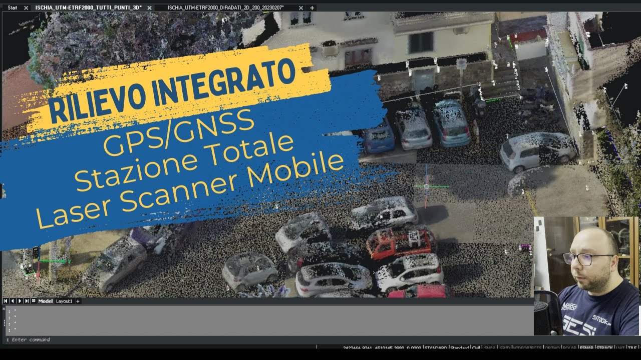 Esempio di un Rilievo Topografico Integrato (GPS/GNSS - Stazione Totale e Laser Scanner Mobile)