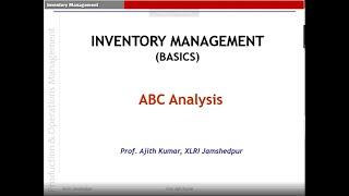 INVENTORY BASICS 6- ABC ANALYSIS