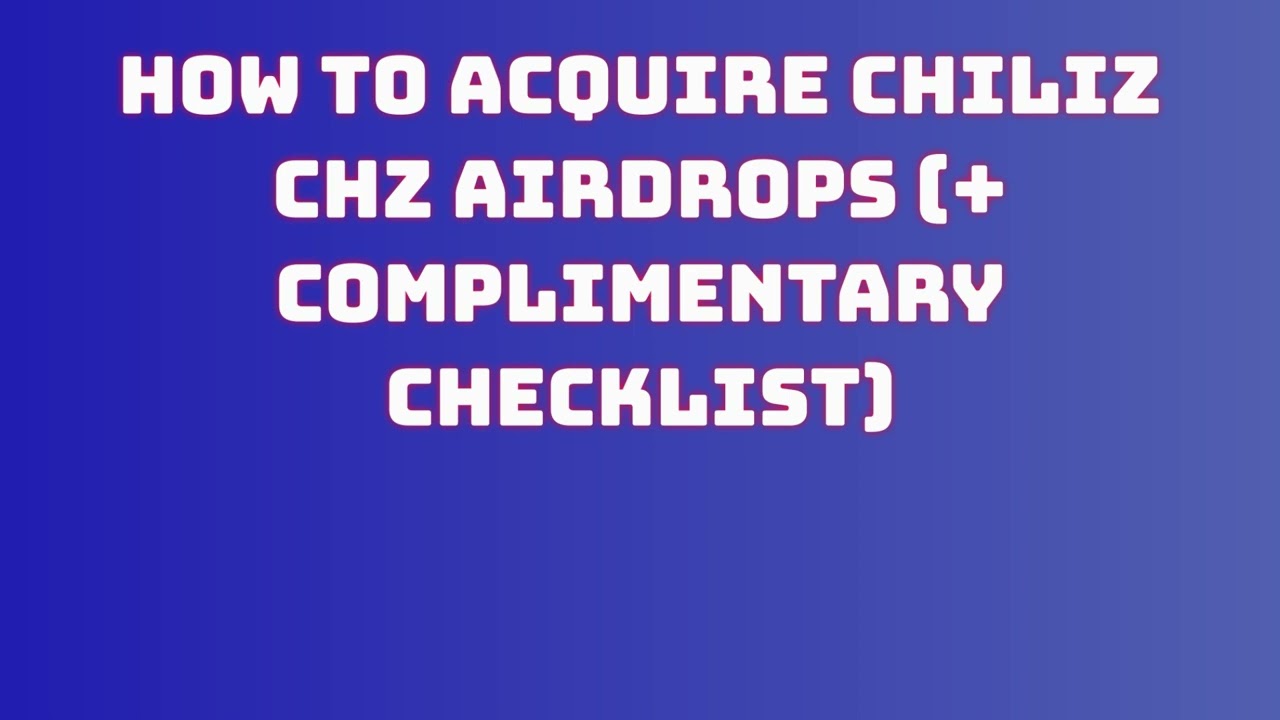 Get Free Chiliz CHZ Airdrop  | Learn How to Swap or Sell Chiliz CHZ Airdrop