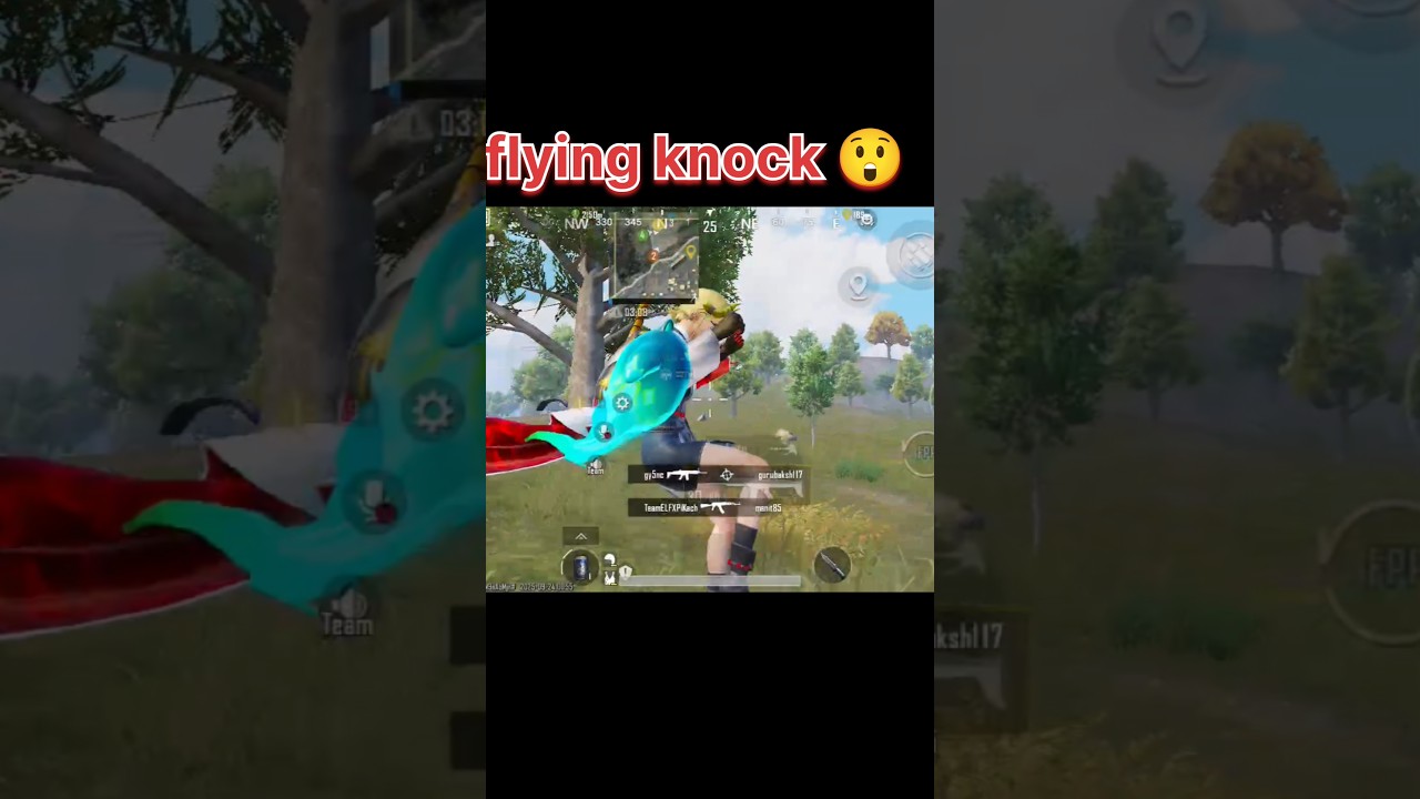 flying knock on PUBG bgmi 