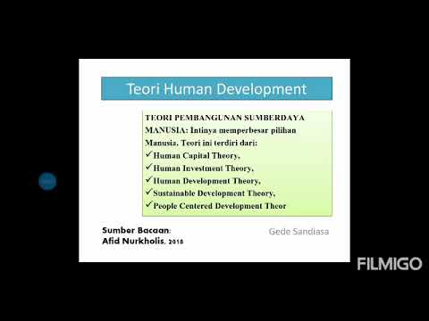 Teori Pembangunan Manusia "Human Development Theory"