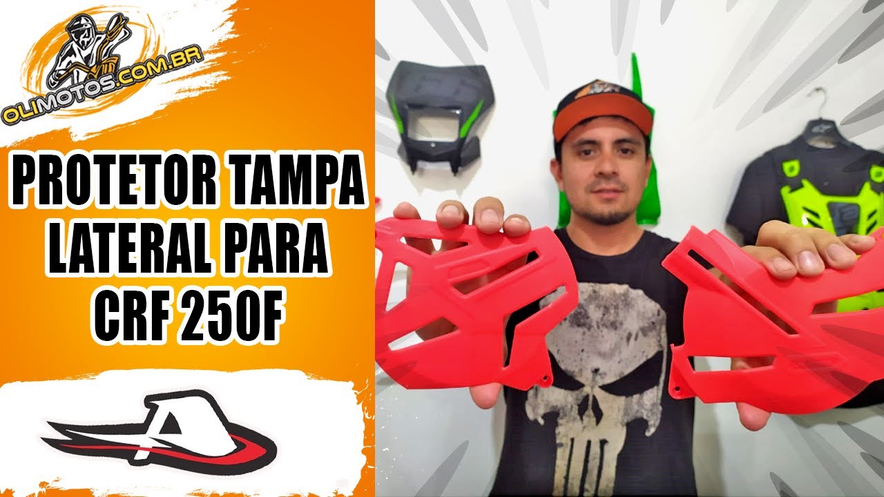Protetor Lateral Do Motor Para CRF 250f Anker Oli YouTube