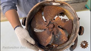 Restoration of Old Rusty Table Fan Japan | 9$ Old Electric Fan