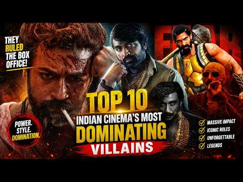 Top 10 Indian Cinema's Most Dominating Villains🔥 | #fahadhfaasil #surya