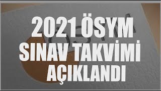 Ösym 2021 Sinav Takvi̇mi̇ Açiklandi Yks-Tyt-Ayt-Ydt-Gy-Gk Sinav Tari̇hleri̇