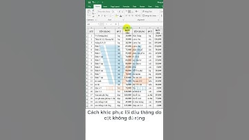 Cách khắc phục lỗi dấu thăng do cột không đủ rộng #shorts