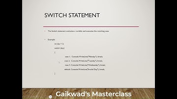 Understanding C# Control Statements | If-Else, Switch, and Loops Explained