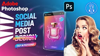Social Media Post Design Photoshop Tutorial Create Eye Catching Posts for Online Product