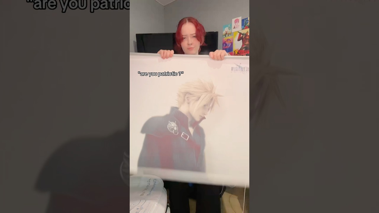 a true patriot 🤓👆 #poster #cloudstrife #finalfantasy #finalfantasy7