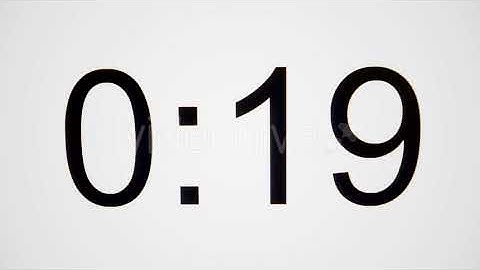 Countdown Thirty Seconds On White Background 1. | Stock Footage - Videohive