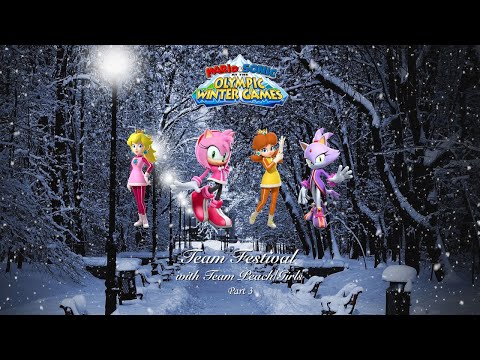 Mario & Sonic at the Olympic Winter Games Team Festival (Team Peach) Part 3
