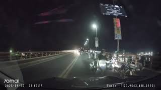 Mactan-Mandaue Bridge Dashcam Nakuhanan Ang Pagyanig Sa 6.9 Lindol