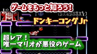 ファミコン】ドンキーコング Jr！ マリオが悪役を演じるレアタイトル