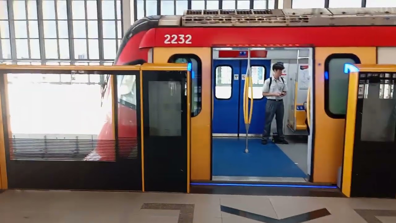 MRT arrives and departs at Kampung Batu Station 