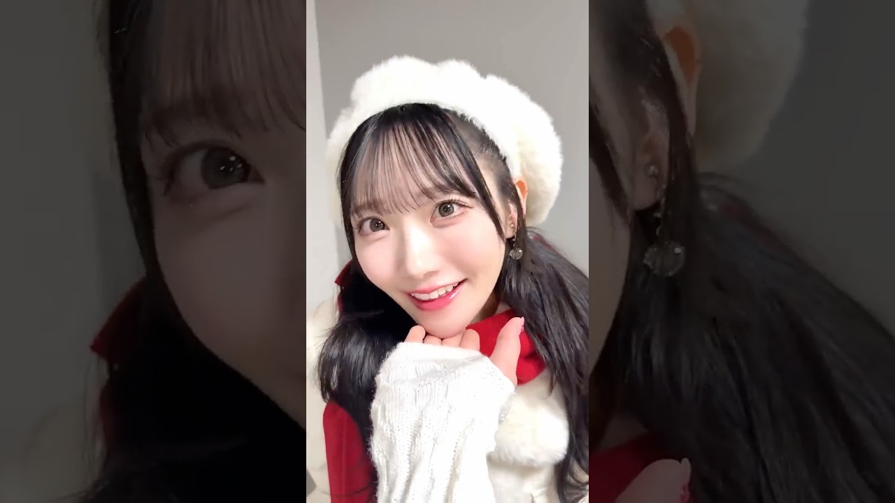ハート真っ赤 耳は冷たくて❤️#はんぶんこクリスマス #本田珠由記