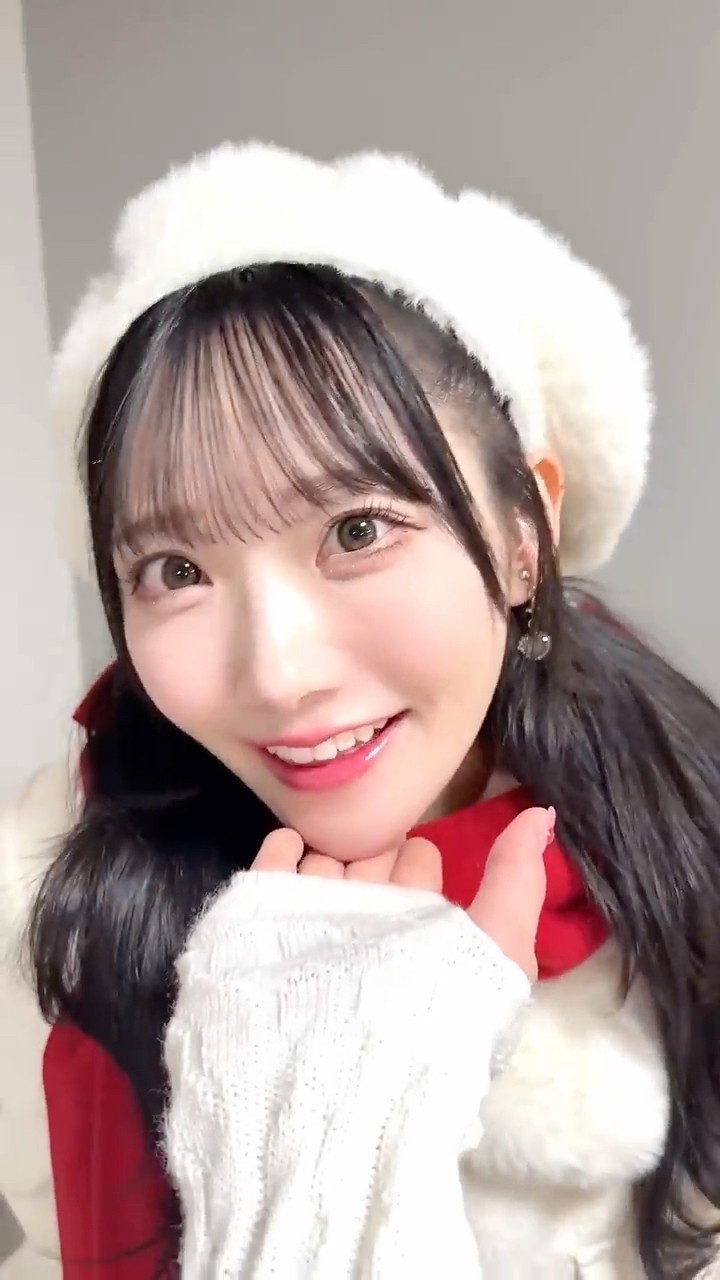 ハート真っ赤 耳は冷たくて❤️#はんぶんこクリスマス #本田珠由記