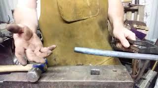 Making a copper and steel spatula part 1