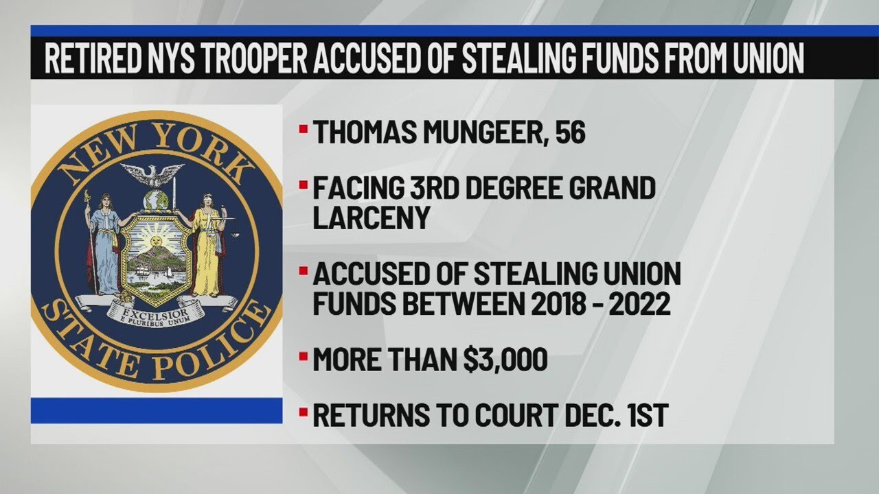 Retired trooper accused of stealing money from union - YouTube