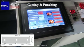 Cutting & Punching Strips (40x200_3H) on SL-200 Core cutting line