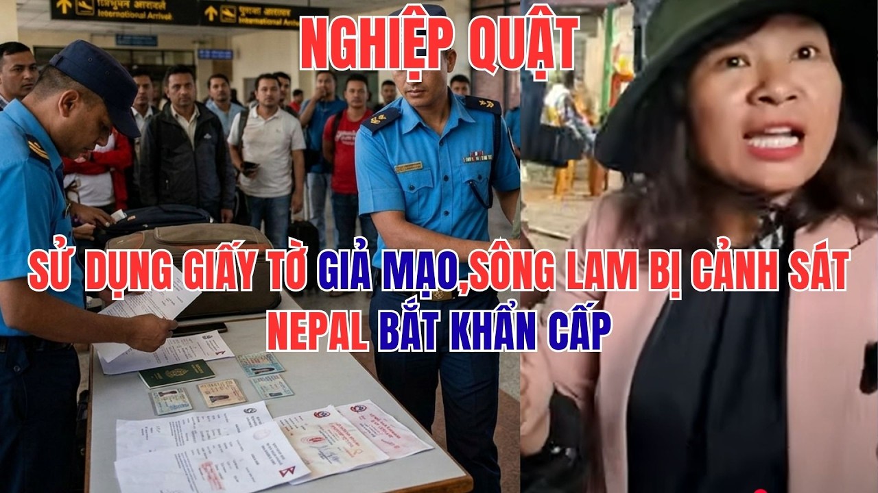 SỬ DỤNG GIẤY TỜ GIẢ MẠO,SÔNG LAM BỊ CẢNH SÁT NEPAL BẮT KHẨN CẤP