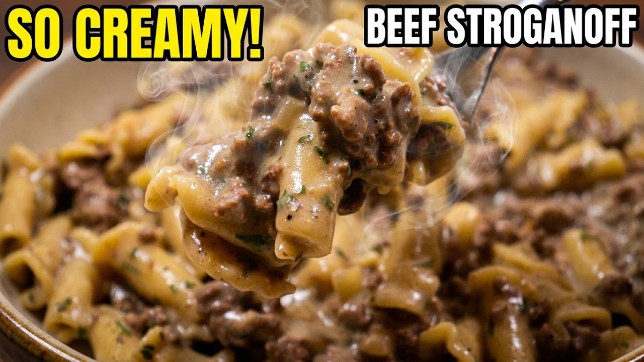 Simple And Delicious Ground Beef Stroganoff Recipe - YouTube