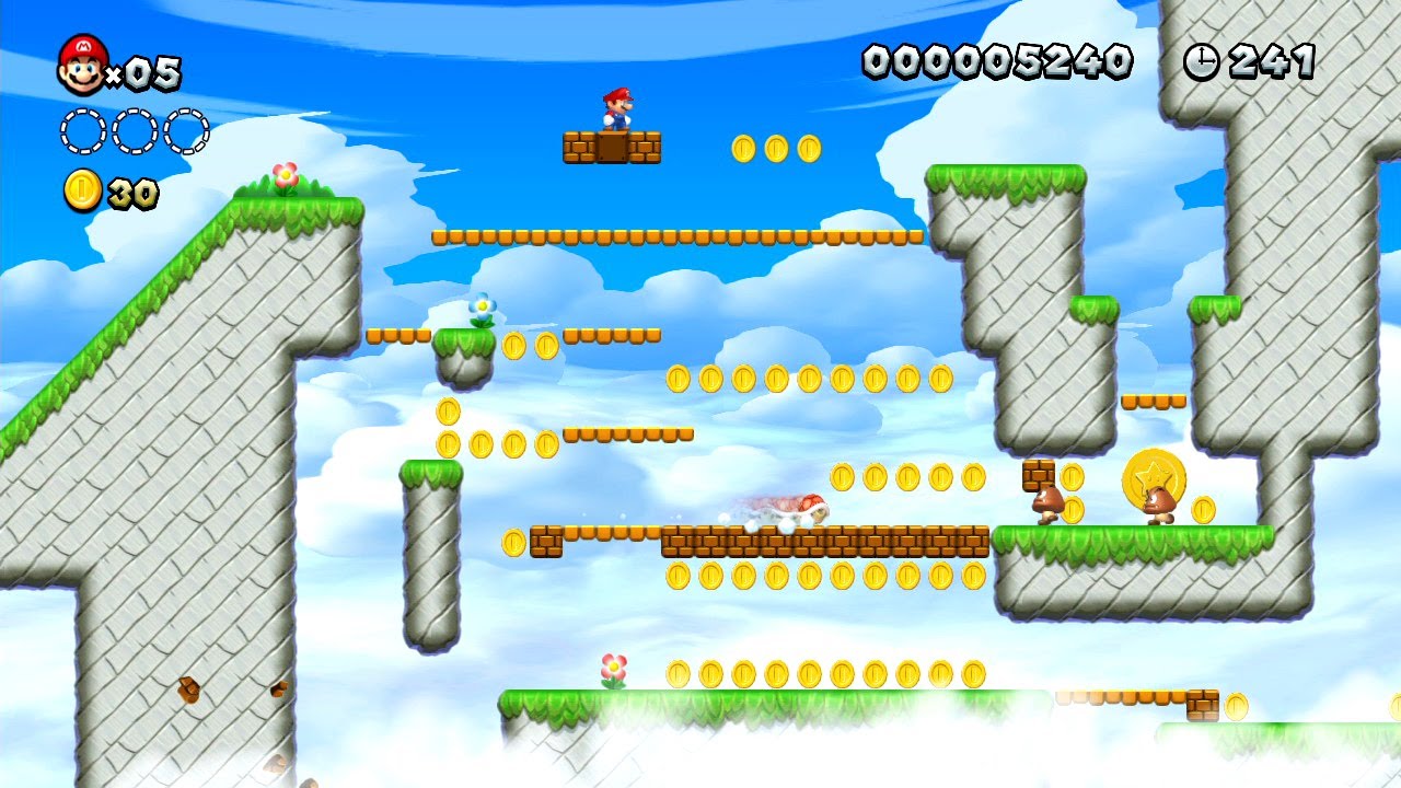 New Super Mario Bros. U Route de l'étoile9 Deuxième pièce étoile
