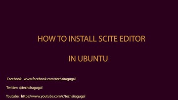 how to install scite editor in ubuntu