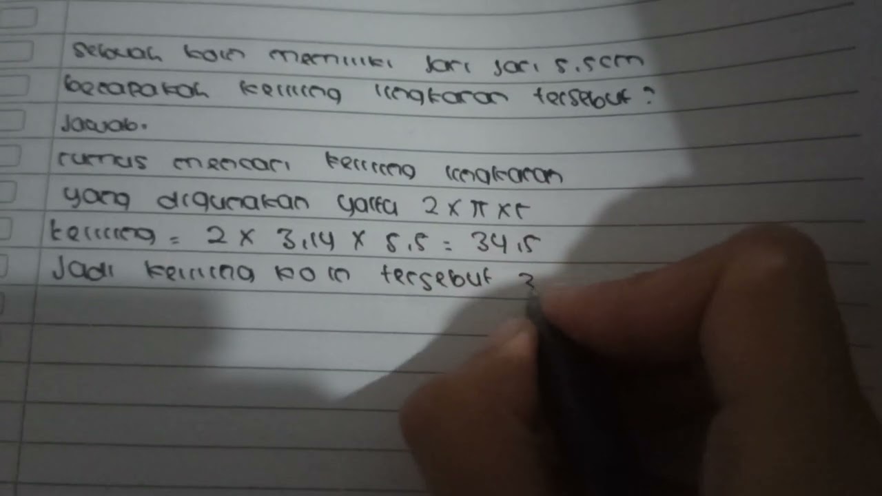 keliling lingkaran SMANSABA