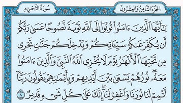 سورة التحريم / فضيلة الشيخ صلاح البدير