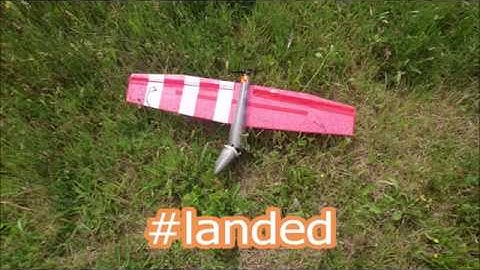 Lidl glider conversion - Plank. Powered test flight 1