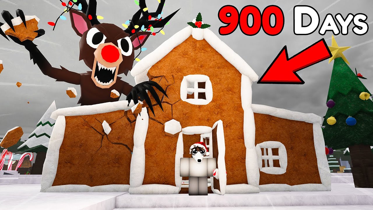 I SURVIVED INSIDE A GINGERBREAD HOUSE in 99 Nights in the Forest