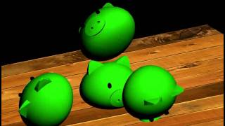 3ds Max Reactor test(Angry Pigs)