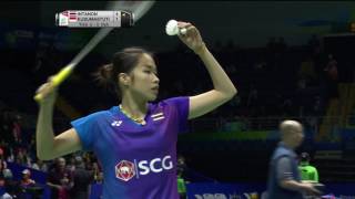 TOTAL BWF Thomas & Uber Cup Finals 2016 | Badminton Day 3/S2Uber Cup Grp C THA vs INA (Court 2)
