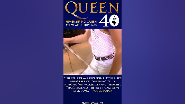 👑 Remembering Queen at Live Aid #03 - We Will Rock You - Roger Taylor 👑 #Queen #LiveAid #RogerTaylor