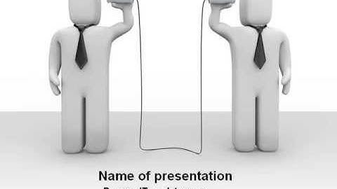 Communication Means PowerPoint Template by PoweredTemplate.com