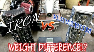 STEEL HEADS VS ALUMINUM HEADS WEIGHT COMPARISON!!