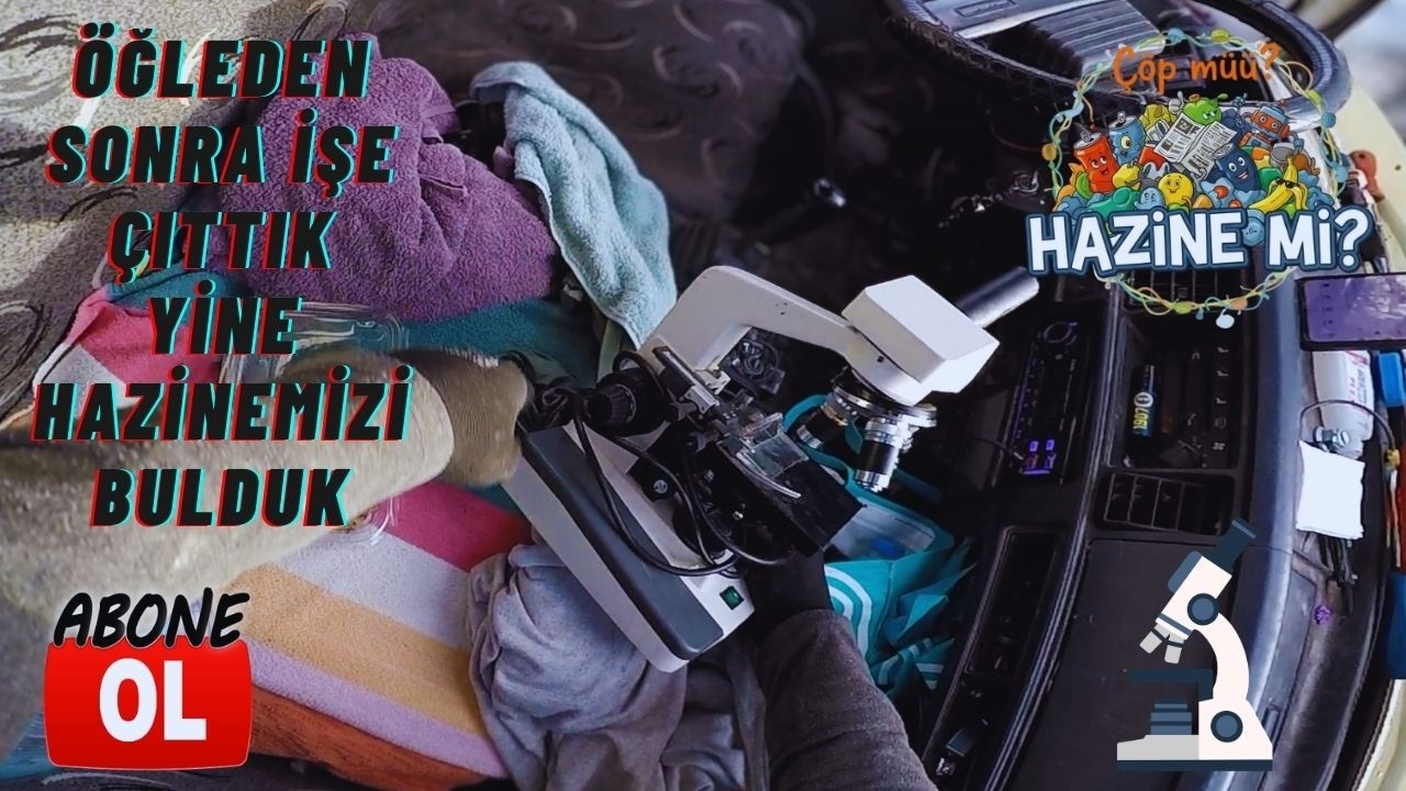 Çöpte HAZİNE! Mikroskop ve Kamp Masası Buldum! 😱 Hurda Avı Bereketli Geçti!