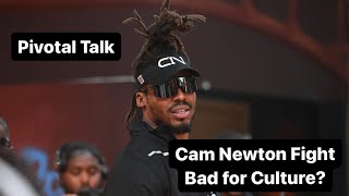 Cam Newton fight, bad for culture? Ryan Clark, Channing Crowder & Fred Taylor discuss | The Pivot image