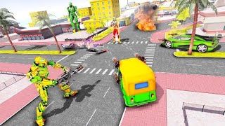 Transform robot wars in car robot games and auto rickshaw robot game for 2020 screenshot 1