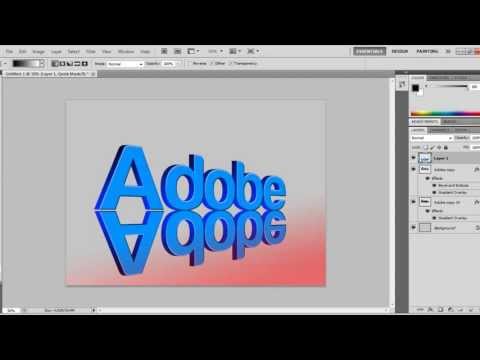 Photoshop CS Tutorial - D Text With a Drop Shadow