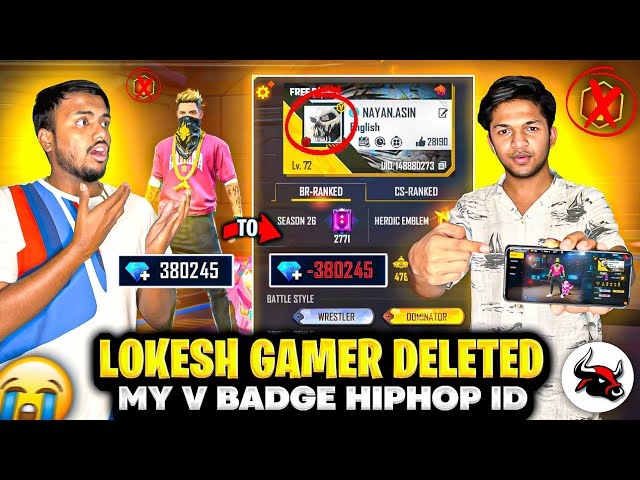 Wasting All Diamond Of Lokesh Gamer💎 Id Hack Prank Global Top 1