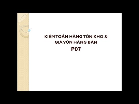 Video: Giá vốn hàng tồn kho đã bán là gì?