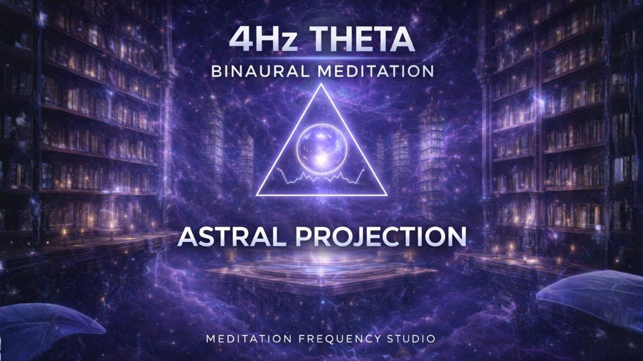 4Hz Theta Binaural Beats | Astral Projection, Deep Meditation, Lucid Dreaming, Akashic Records