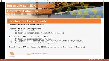 SDK Interfaz de Datos (DI) - Escalas de conocimiento