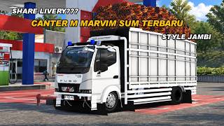 MOD BUSSID TERBARU ‼️ SHARE MOD DAN LIVERY‼️CANTER MARVIM SUM STYLE JAMBI