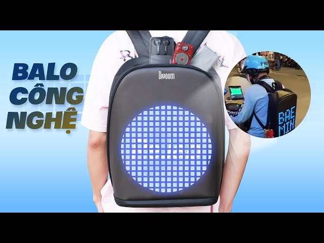 Check kèo Balo công nghệ triệu views TikTok! | Divoom Pixoo Backpack